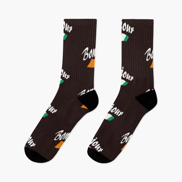 Item preview, Bonjour (hello in French) - Ivory Coast Flag designed and sold by lobodelnoir.