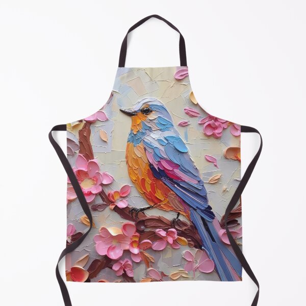 Item preview, Flowers and birds artistic texture impasto brush strokes abstract decorative painting05 designed and sold by UnaWu533.
