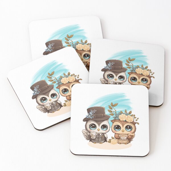 Item preview, Owls Couple Anniversary, Birthday, Get Well, Blank Greeting Card  designed and sold by TuckerLogan.