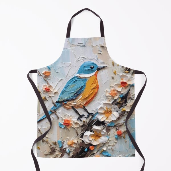 Item preview, Flowers and birds artistic texture impasto brush strokes abstract decorative painting07 designed and sold by UnaWu533.