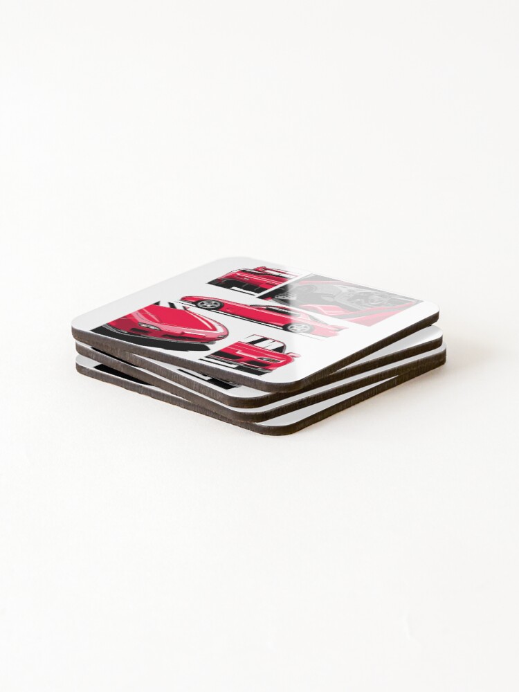 Thumbnail 4 of 5, Coasters (Set of 4), Red Spirit R designed and sold by icemanmsc.
