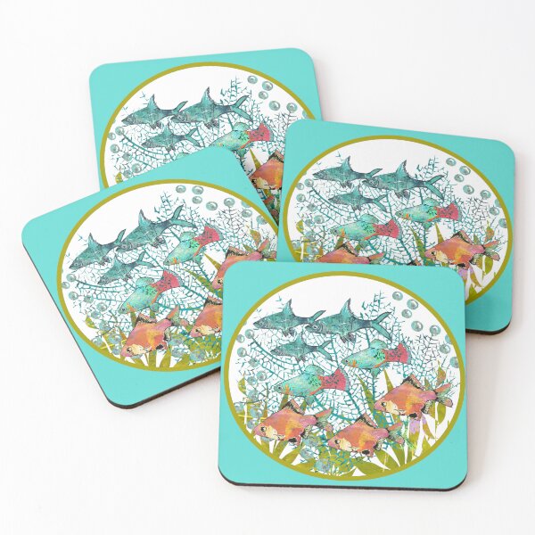 Item preview, Underwater School of Tropical Fish  designed and sold by ginaisarty.