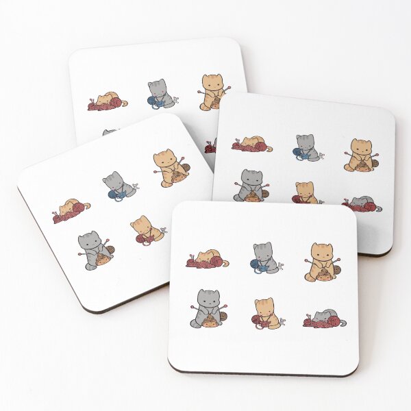 Item preview, Knit Happens Cute Knitting Cats Pack designed and sold by ThumboArtBumbo.
