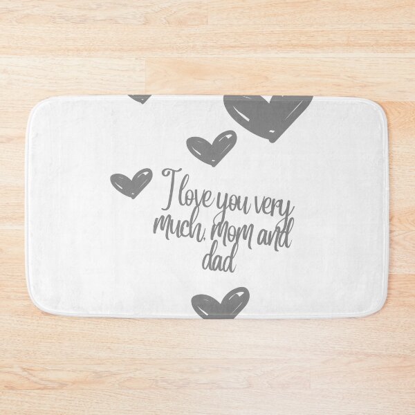 Item preview, i love you very much, mom and dad designed and sold by Raxidkou.