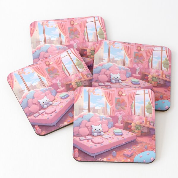 Item preview, Kawaii Confetti Bedroom - Cute and Cuddly Room Decor designed and sold by SweetWhiskers.