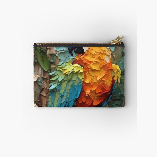 Item preview, Flowers and birds artistic texture impasto brush strokes abstract decorative painting10 designed and sold by UnaWu533.
