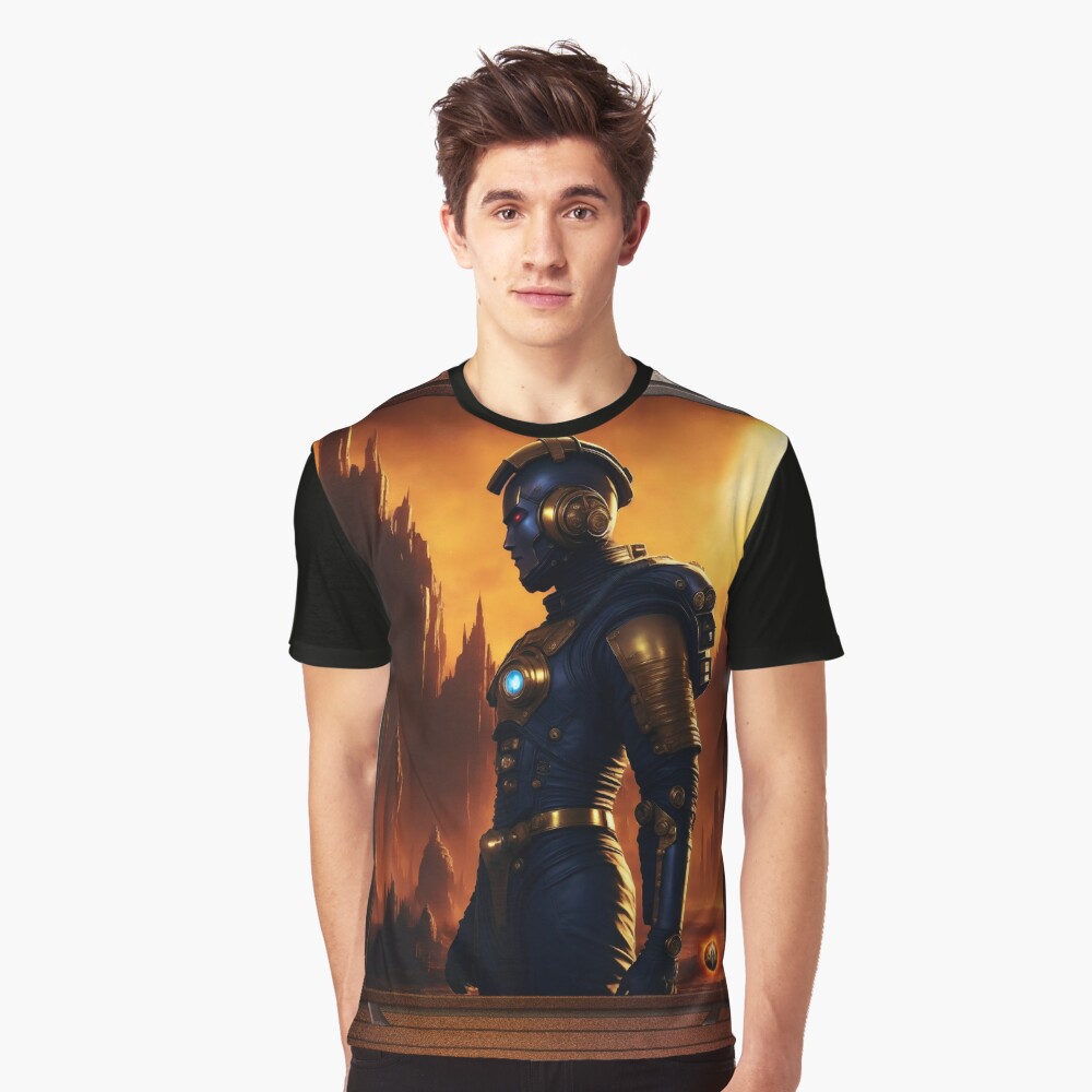 Brygdon Of The Fifth Imperium AI Concept Art by Xzendor7 - An Extraordinary Soldier 3 Brygdon Of The Fifth Imperium Powerful AI Concept Art Portrait by Xzendor7 Graphic T-Shirt
