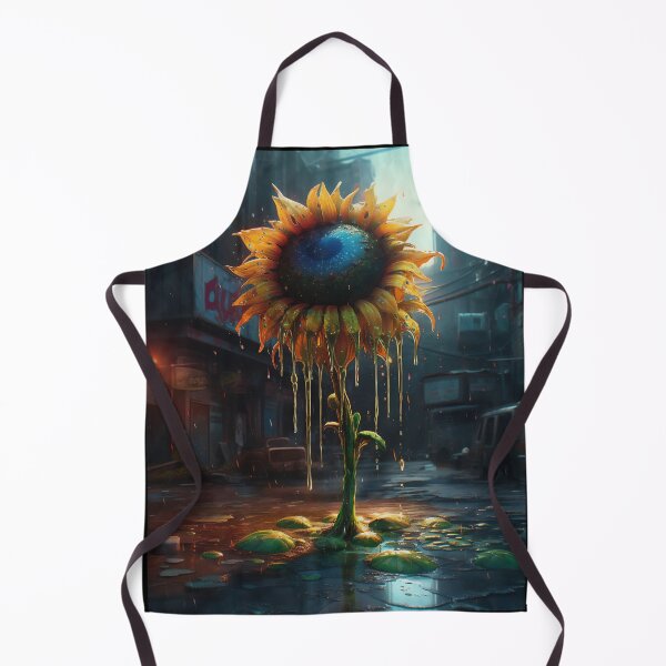 Item preview, Trippy Sunflower AI Art Digital Painting designed and sold by Basti09.