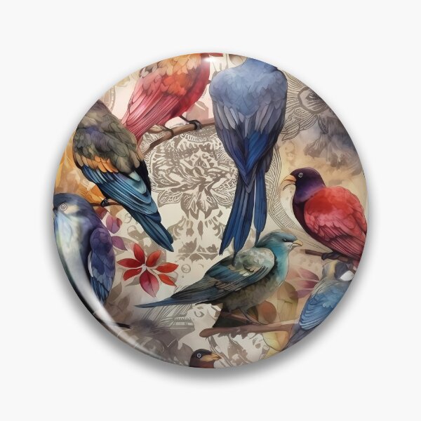 Item preview, Vintage-inspired birds designed and sold by pinkal.