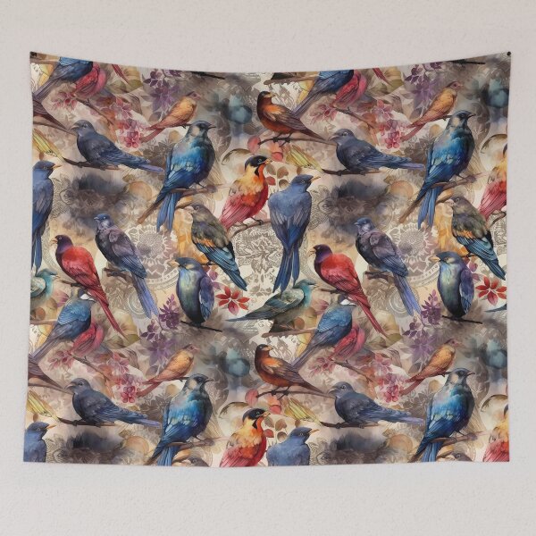 Item preview, Vintage-inspired birds designed and sold by pinkal.