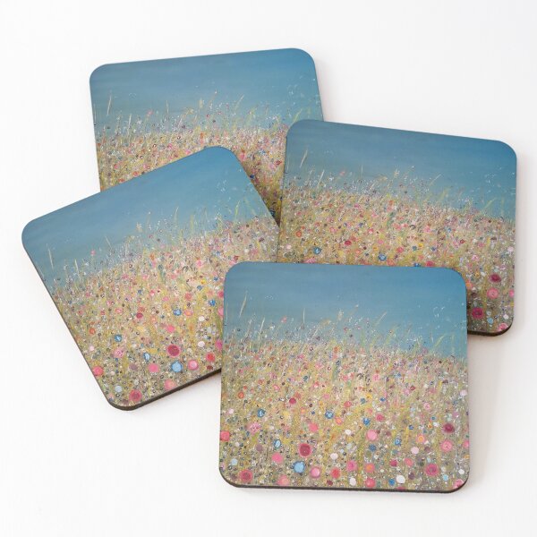 Item preview, Colourful Meadow Flower Print - Flowery Meadow -Among the summer meadow designed and sold by JoEllenArt.