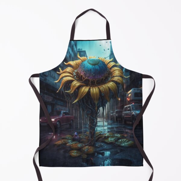 Item preview, Trippy Sunflower AI Art Digital Painting designed and sold by Basti09.