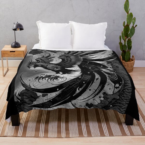 Item preview, Phoenix Firebird (Black & white) - spcreationsco22 designed and sold by SpCreationsCo22.