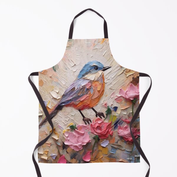 Item preview, Flowers and birds artistic texture impasto brush strokes abstract decorative painting11 designed and sold by UnaWu533.