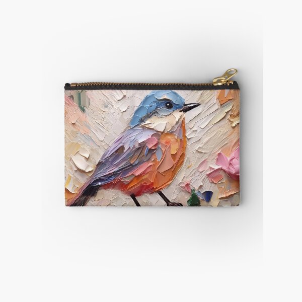 Item preview, Flowers and birds artistic texture impasto brush strokes abstract decorative painting11 designed and sold by UnaWu533.