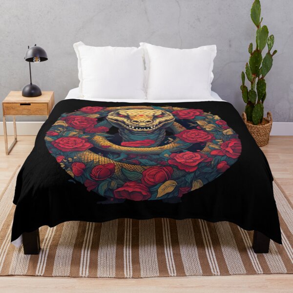 Item preview, Snake with red roses designed and sold by unknown-places.