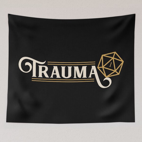 Item preview, Trauma Critical Faily Funny D20 Dice designed and sold by pixeptional.