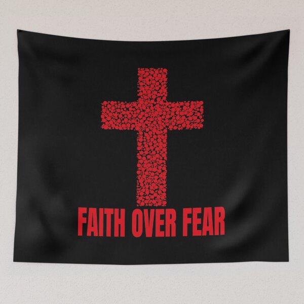 Item preview, Faith Over Fear Christian Cross designed and sold by al21ex.