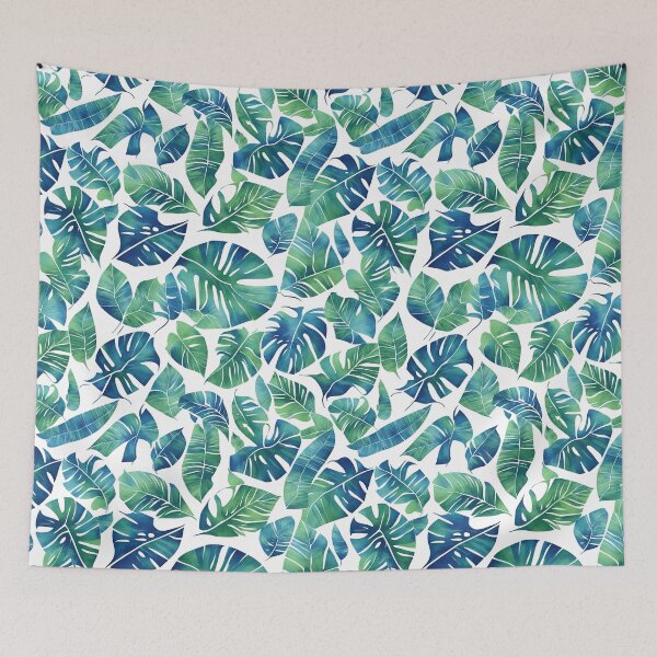 Item preview, LF01 Monstera,tropical,leaf,hawaii,jungle,nature,green,botanical,seamless,water color,plant designed and sold by FreshRamble.