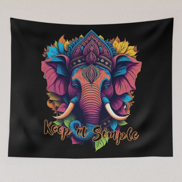 Item preview, keep it simple ganesha designed and sold by ZenStickConcept.