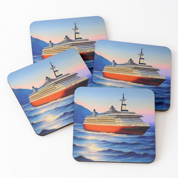 Artikelvorschau, Kreuzfahrtschiff, Impasto, Ai Generated Art entworfen und verkauft von ACC .