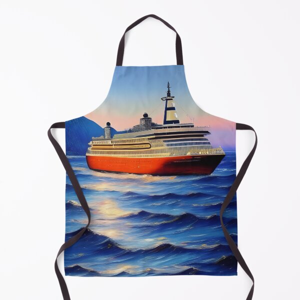 Artikelvorschau, Kreuzfahrtschiff, Impasto, Ai Generated Art entworfen und verkauft von ACC .