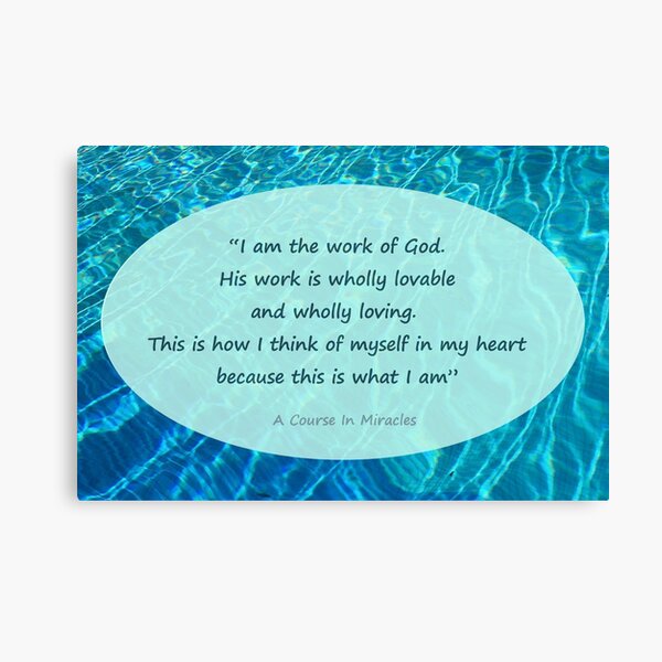 God loves me card Canvas Print