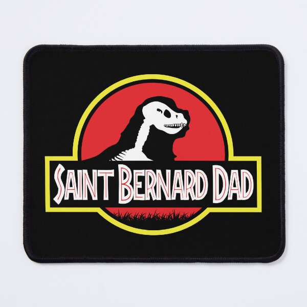 Item preview, (For Dark Background) Jurassic Saint Bernard Dad designed and sold by More Cute Dogs.