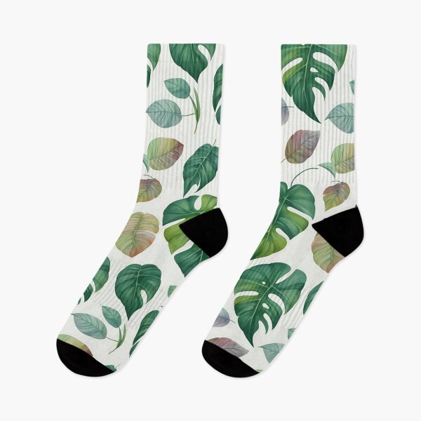 Artikelvorschau, LF02 Monstera, tropisch, Blatt, Hawaii, Dschungel, Natur, grün, botanisch, nahtlos, Wasserfarbe, Pflanze entworfen und verkauft von FreshRamble.