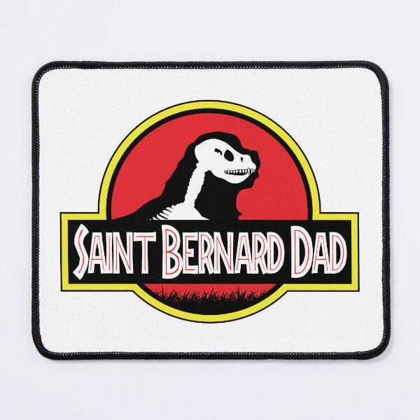 Item preview, (For Bright Background) Jurassic Saint Bernard Dad designed and sold by More Cute Dogs.