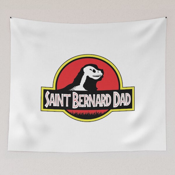 Item preview, (For Bright Background) Jurassic Saint Bernard Dad designed and sold by More Cute Dogs.