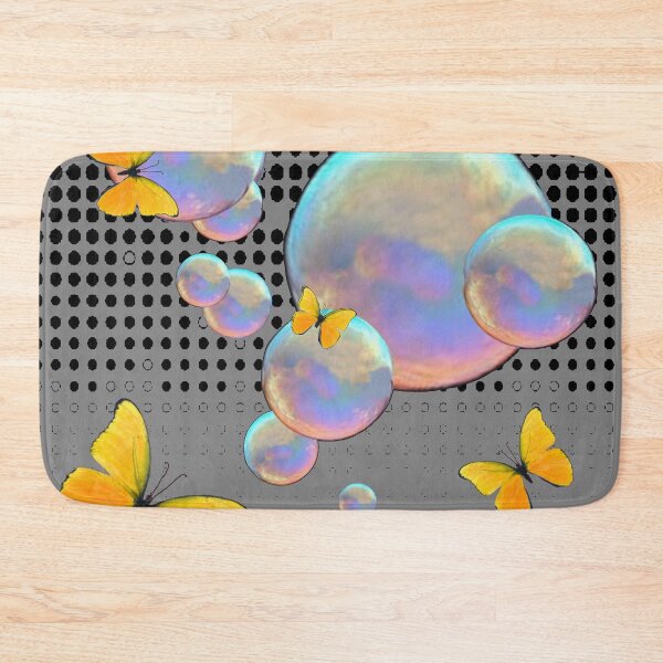 Item preview, DECORATIVE YELLOW BUTTERFLIES SOAP BUBBLES SURREAL ART designed and sold by sharlesart.