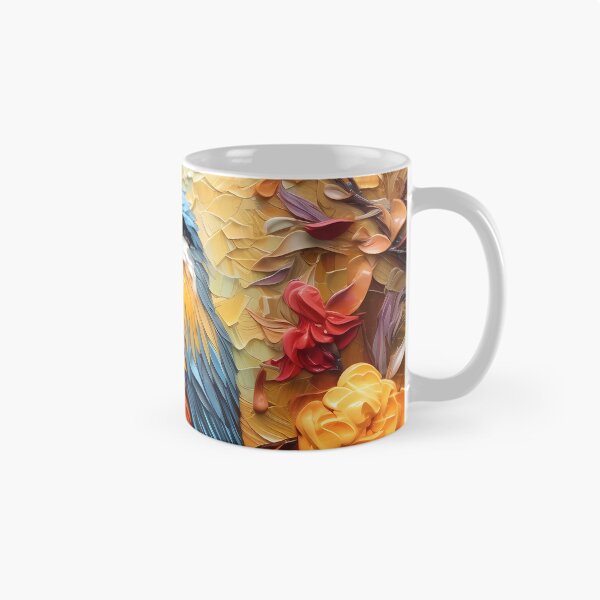 Item preview, Flowers and birds artistic texture impasto brush strokes abstract decorative painting14 designed and sold by UnaWu533.