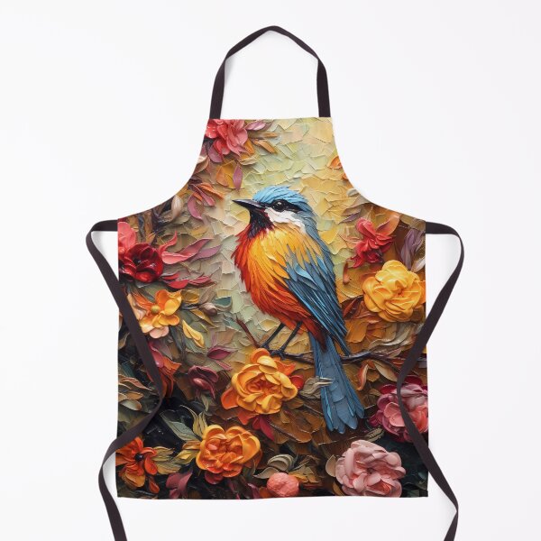 Item preview, Flowers and birds artistic texture impasto brush strokes abstract decorative painting14 designed and sold by UnaWu533.