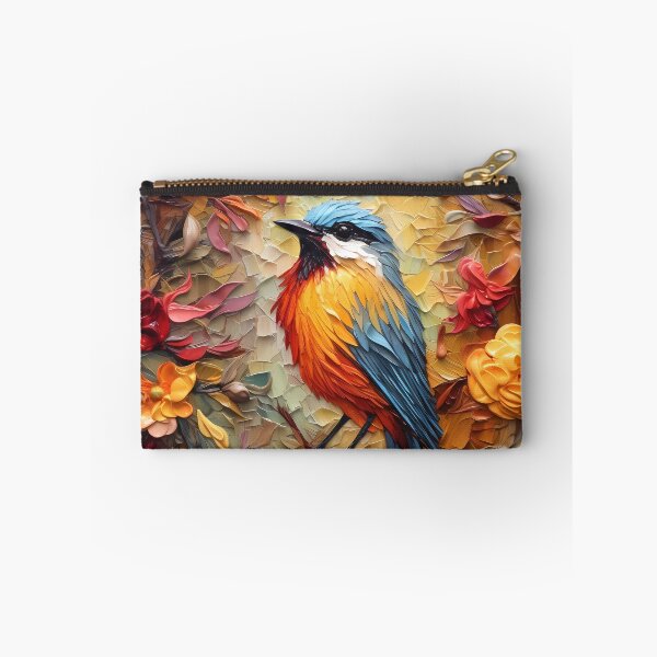 Item preview, Flowers and birds artistic texture impasto brush strokes abstract decorative painting14 designed and sold by UnaWu533.