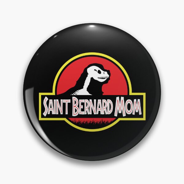 Item preview, (For Dark Background) Jurassic Saint Bernard Mom designed and sold by More Cute Dogs.