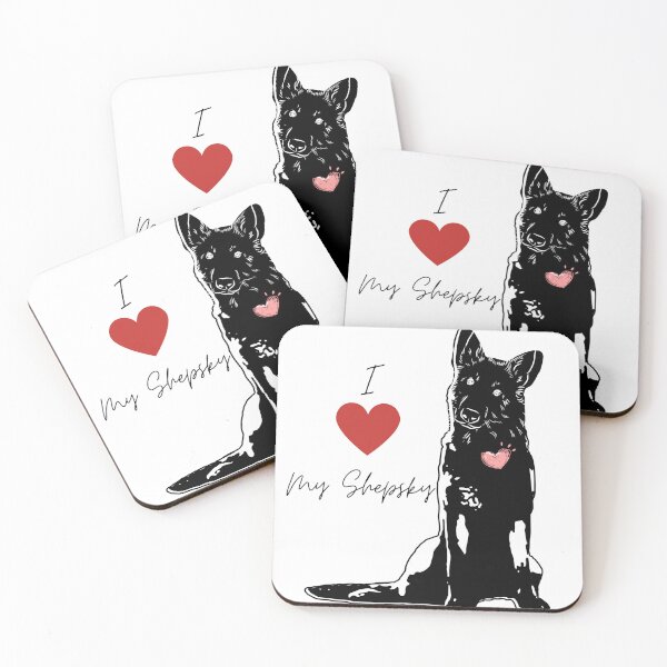 Item preview, I Love My Shepsky designed and sold by LunarDogs.