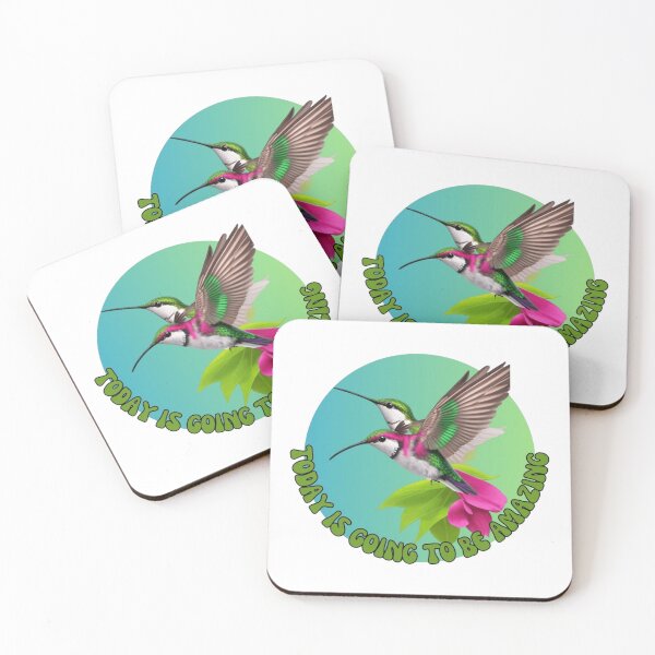 Item preview, Today is Going to Be Amazing! Beautiful Hummingbirds designed and sold by TGAL2.