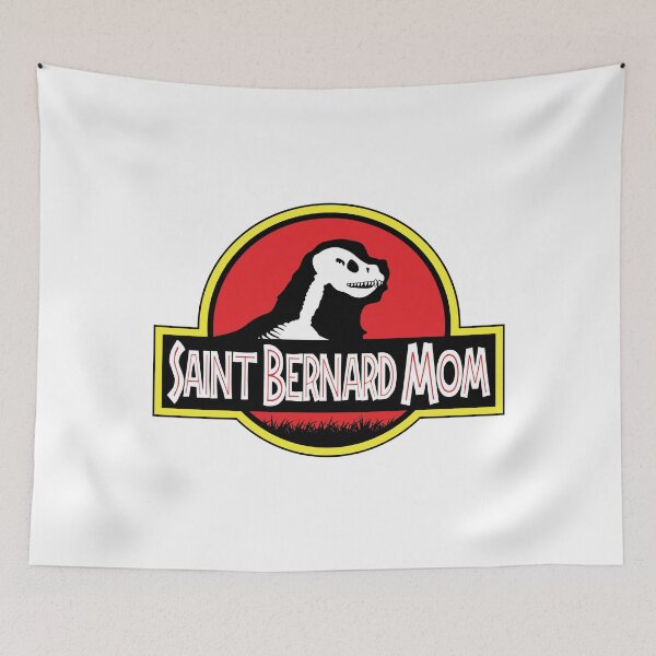 Item preview, (For Bright Background) Jurassic Saint Bernard Mom designed and sold by More Cute Dogs.
