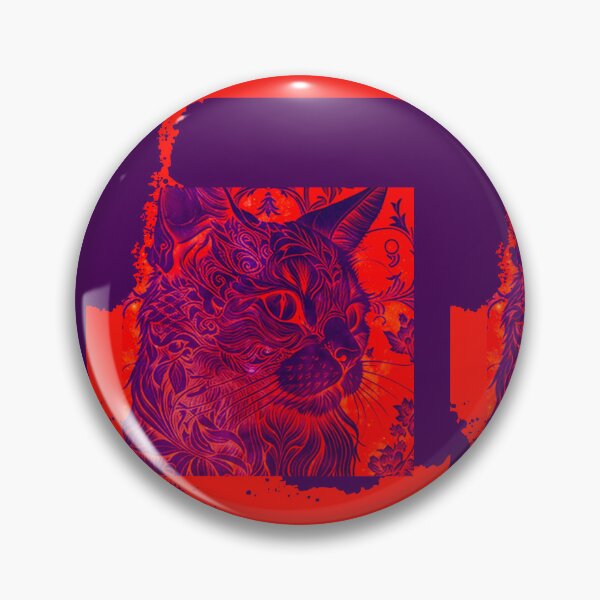 Item preview, Cat in Purple & Orange designed and sold by NJGarms.