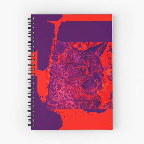 Item preview, Cat in Purple & Orange designed and sold by NJGarms.
