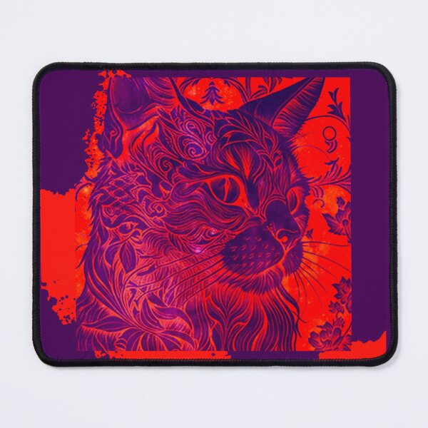 Item preview, Cat in Purple & Orange designed and sold by NJGarms.