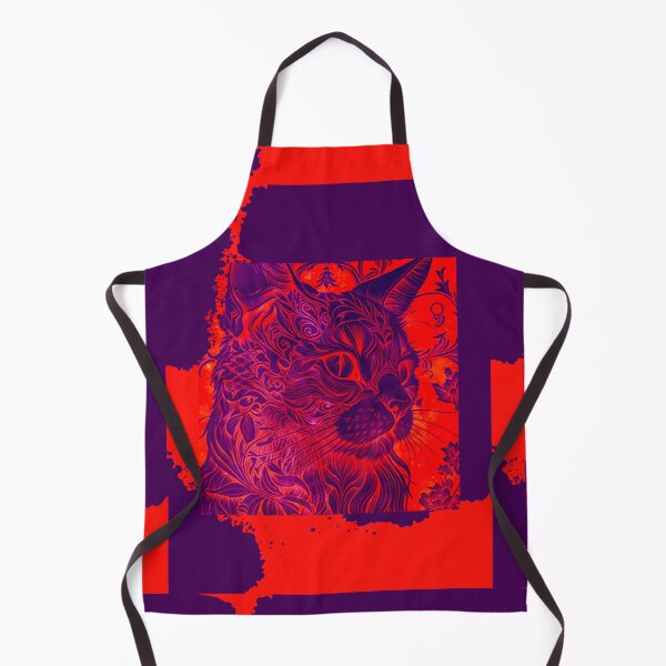 Item preview, Cat in Purple & Orange designed and sold by NJGarms.