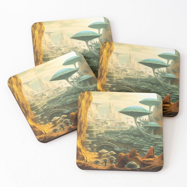 Item preview, Fantasy Alien Planet Landscape designed and sold by AdrianGrosu.