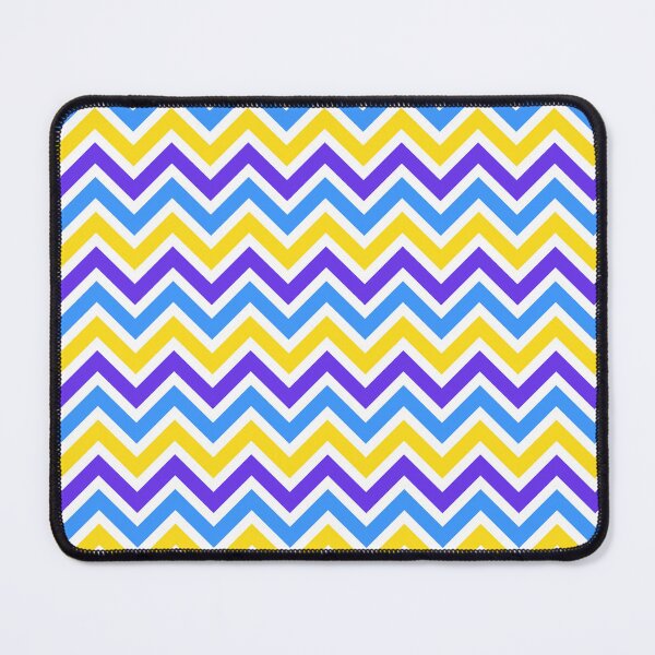 Item preview, Purple Blue Yellow Chevron Pattern designed and sold by Aetherier.
