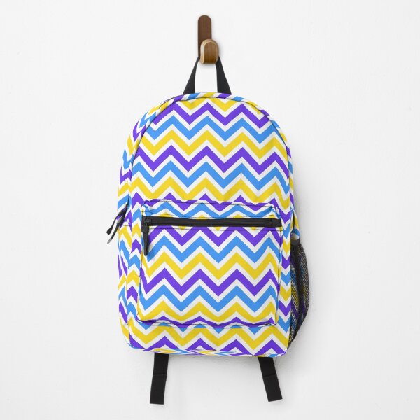Item preview, Purple Blue Yellow Chevron Pattern designed and sold by Aetherier.