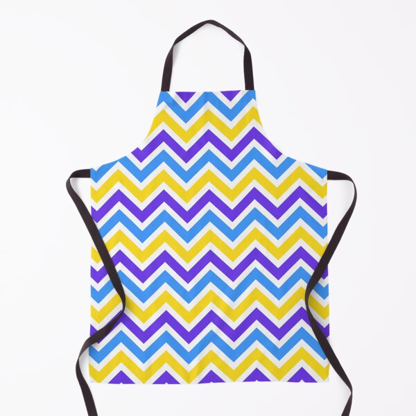 Item preview, Purple Blue Yellow Chevron Pattern designed and sold by Aetherier.