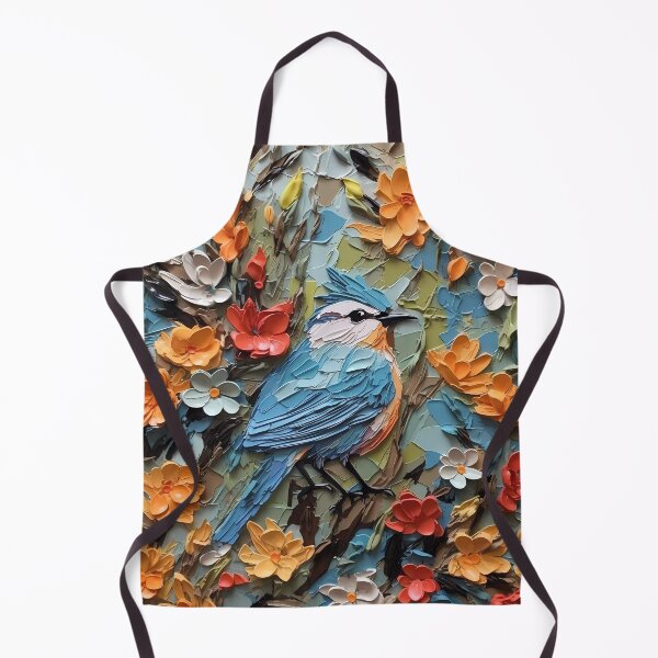 Item preview, Flowers and birds artistic texture impasto brush strokes abstract decorative painting16 designed and sold by UnaWu533.