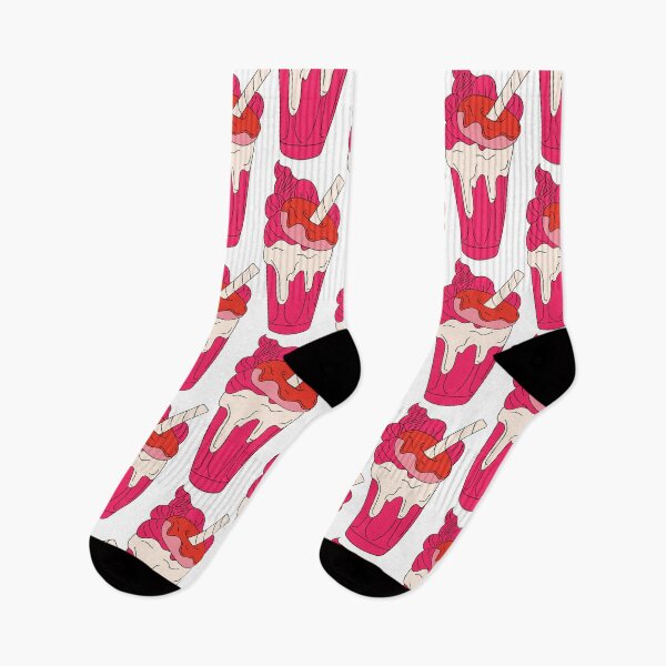 Item preview, A milkshake with a strawberry and ice cream cone. designed and sold by Innamalinka.