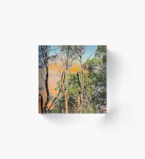 Unnatural colours of Australia Acrylic Block